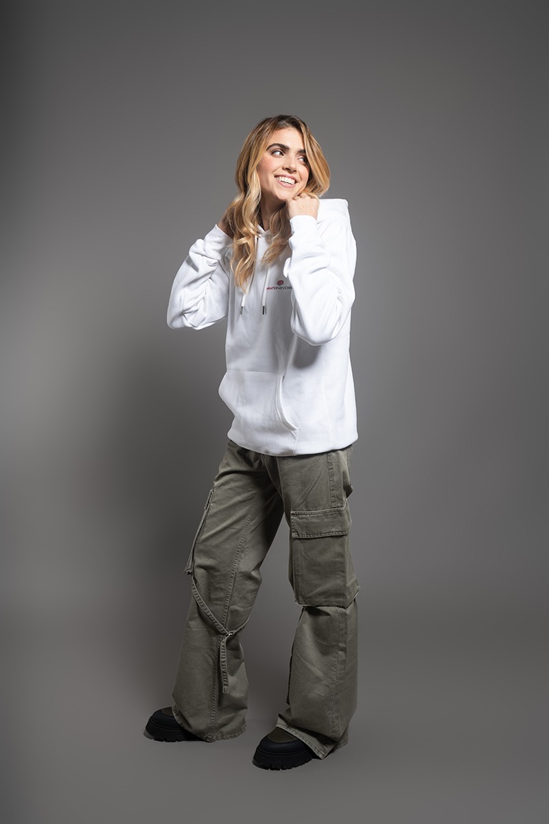 Prato Nevoso White Hoodie - immagine 2