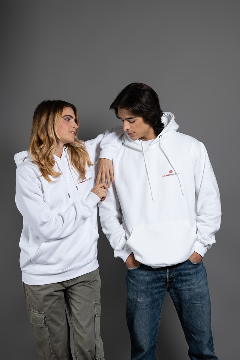 Prato Nevoso White Hoodie - immagine 3